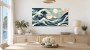 Japanische Wellen und Berge als Leinwandbild oder Acrylbild