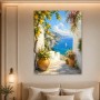 Mediterrane Küstenidylle als Leinwandbild oder Poster