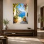 Mediterrane Küstenidylle als Leinwandbild oder Poster