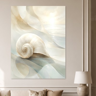 Elegantes Muschelmotiv als Gallery Print oder Leinwand