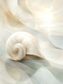 Elegantes Muschelmotiv als Gallery Print oder Leinwand