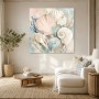Muschelmeer in Pastelltönen, Leinwand oder Poster für stilvolle Räume