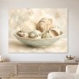 Muschelstillleben als Wandbild oder Kunstdruck für helle Räume