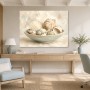 Muschelstillleben als Wandbild oder Kunstdruck für helle Räume