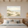 Sanfte Dünen am Meer als Leinwand oder Poster
