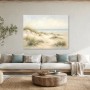 Sanfte Dünen am Meer als Leinwand oder Poster