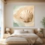 Muschelmotiv als Leinwand oder Acrylbild in sanften Naturtönen