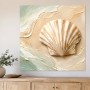 Muschelmotiv als Leinwand oder Acrylbild in sanften Naturtönen