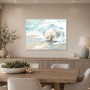 Muschel im Meer als Leinwand oder Poster