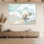 Muschel im Meer als Leinwand oder Poster