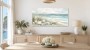 Strand mit Muscheln als Leinwand oder Poster für helle Räume
