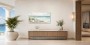 Strand mit Muscheln als Leinwand oder Poster für helle Räume