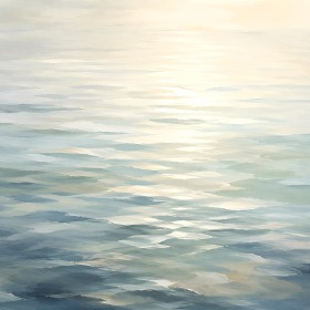 Sanfte Wasserreflexionen als Acrylbild oder Leinwand