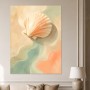 Muscheln und sanfte Wellen als Leinwand oder Poster