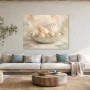 Muscheln im Schale, Leinwand oder Poster für helle Küstenräume