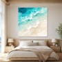 Türkisfarbene Brandung als Leinwandbild oder Acrylglasbild