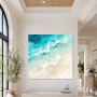 Türkisfarbene Brandung als Leinwandbild oder Acrylglasbild