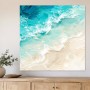 Türkisfarbene Brandung als Leinwandbild oder Acrylglasbild