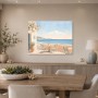 Mediterrane Küstenruhe als Leinwandbild oder Kunstdruck