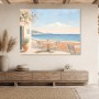 Mediterrane Küstenruhe als Leinwandbild oder Kunstdruck