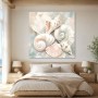 Muscheln in Pastell als Leinwand oder Poster für ruhige Räume