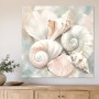Muscheln in Pastell als Leinwand oder Poster für ruhige Räume