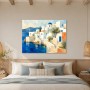 Mediterranes Küstendorf als Leinwand oder Fine Art Print