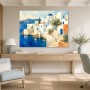 Mediterranes Küstendorf als Leinwand oder Fine Art Print