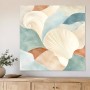 Abstraktes Wandbild oder Leinwand mit sanften Muschelformen