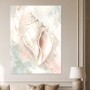 Elegantes Muschelmotiv als Leinwand oder Poster in Pastellfarben