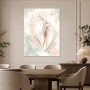 Elegantes Muschelmotiv als Leinwand oder Poster in Pastellfarben