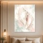 Elegantes Muschelmotiv als Leinwand oder Poster in Pastellfarben