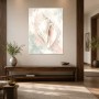 Elegantes Muschelmotiv als Leinwand oder Poster in Pastellfarben