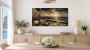 Goldene Küstenlandschaft als Leinwand oder Poster mit Muscheln