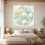 Muscheln in Meeresfarben als Wandbild oder Poster