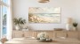 Sanfter Strandblick als Leinwand oder Poster mit Muscheln