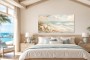 Sanfter Strandblick als Leinwand oder Poster mit Muscheln