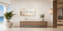 Sanfter Strandblick als Leinwand oder Poster mit Muscheln
