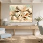 Muscheln und Treibholz als Leinwand oder Poster für helle Küstenräume