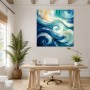 Abstraktes Wellenmotiv als Canvas Print oder Fine Art Print