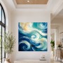 Abstraktes Wellenmotiv als Canvas Print oder Fine Art Print