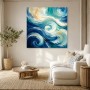 Abstraktes Wellenmotiv als Canvas Print oder Fine Art Print