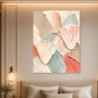 Pastellfarbenes abstraktes Wandbild oder Fine Art Print mit Muschelformen