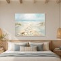 Küstenmuscheln am Strand, Leinwand oder Poster mit sanfter Meeresstimmung