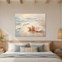 Sanfte Meeresmuscheln, Leinwand oder Poster für Küstenruhe
