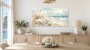 Maritime Küstenlandschaft als Leinwand oder Poster mit sanfter Lichtstimmung