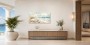 Maritime Küstenlandschaft als Leinwand oder Poster mit sanfter Lichtstimmung