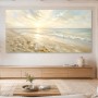 Sanfter Sonnenstrand als Leinwand oder Poster für helle Räume