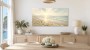 Sanfter Sonnenstrand als Leinwand oder Poster für helle Räume