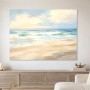 Pastellfarbene Küste als Leinwandbild oder Fine Art Print